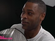 GIRLSRIMMING - Sexy shorthaired ebony girl Zaawaadi gives outstanding rimming on a photoshoot 4/16