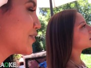 Babes get super wet playing Hawaiian Jerkaoke 1/16