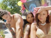 Babes get super wet playing Hawaiian Jerkaoke 2/16