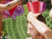 Babes get super wet playing Hawaiian Jerkaoke 5/16