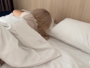 Stepbrother jerked off on the ass of his Stepsister, but could not resist and fucked her! Creampei 4/16