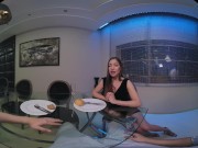 Naughty brunette takes your cock deep after a nice romantic dinner in VR 2/16