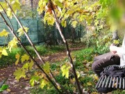 DICKFLASH in the PARK: a slutty milf can't resist to give a me a hard titty fuck 11/16