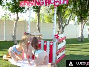 Lesbian Uses Kissing Booth To Fuck Girls 13/16