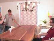 An Old Busty Ugly Milf DPed by two Dudes 1/16