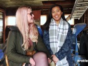 Ersties: Lesbian Couple Have Anal Fun With a Toy 12/16