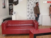 Kinky Short Haired Bitch Angie Moon Rides A Fat Penis After Casting - VIP SEX VAULT 3/16