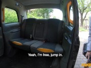 Fake Taxi - beautiful long legged busty sex therapist from France shows taxidriver how to fuck and gives him handjob to cum 1/16