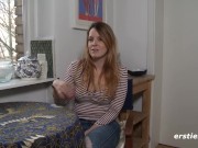 Ersties: Sexy Babe Masturbates with a Dildo 3/16