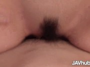 Petite JAV hottie gets penetrated by a hard cock 12/16