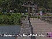 Latina With Perfect Boobs Fingers Her Pussy In Public 7/16