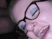 Dirty deepthroaters facial and cum session 12/16