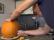 MATURE4K. Brunette in black has nothing against stepson's cock in pussy 5/16