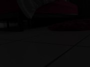 Tattooed giant plays with a small figurine 1/16