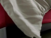 Tattooed giant plays with a small figurine 2/16