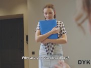 DYKE4K. Fun at Work with Katty West, Olivia Trunk, Milana Taylor 4/16