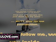 Babe sharing nude resort fun with blooper reels & filthy talking masturbating behind the scenes, sexy car & more - Lelu Love 1/16