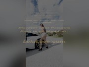 Babe sharing nude resort fun with blooper reels & filthy talking masturbating behind the scenes, sexy car & more - Lelu Love 16/16