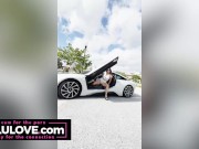 Babe sharing nude resort fun with blooper reels & filthy talking masturbating behind the scenes, sexy car & more - Lelu Love 2/16