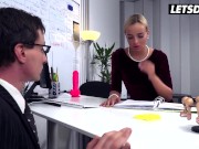 Horny Boss Victoria Pure Fucks Horny Worker At Work - LETSDOEIT 4/16