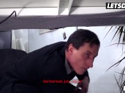 Horny Boss Victoria Pure Fucks Horny Worker At Work - LETSDOEIT 5/16