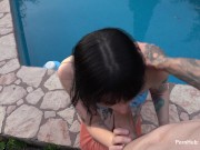 My Neighbor Submerges💦 His Dick in me after a day in the Pool👙🤽‍♀️~ John Lemon 4/16