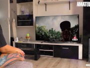 Horny Wife Lea Luestern Sucks It And Fucks It Good On Her New Hard Cock Boyfriend - AMATEUR EURO 1/16