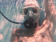 Hungarian baddy Lidia gets horny underwater with pussy 6/16