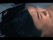 Asian girl fully creampied and cumflated by alien monsters 16/16