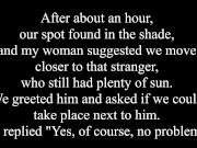 Stranger Cumshot on my Wife (BIGGEST load ever seen) - real story from public beach 1/16