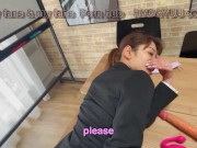 新入社員が上司に寝取られSEX！無許可の生ハメ中出しに困惑しながらもオフィスでマジイキ！素人カップル/歳の差/NTR/美少女/イラマチオ/電マ/個人撮影/変態/English subtitles 10/16