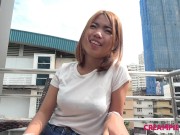 Skinny Asian girl fucked bareback and filled with jizz 1/16