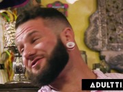 Tattooed Babe Tries MMF Threesome For Fun! 2/16