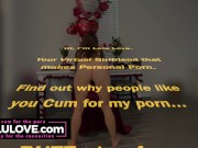 Babe masturbating with vibrator to DOUBLE orgasm fun while showing off naked body & dirty talk JOI - Lelu Love 15/16