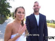 HUNT4K. Girl with small tits is penetrated while boyfriend rubs his cock 5/16