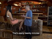 DADDY4K. Bar becomes an ideal place for old man to fuck sons new GF 5/16