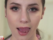 Fake Hostel - big tits PAWG babe with wet pussy cheats on her boyfriend to orgasm with an older guy with a very hard cock 3/16