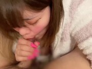 素人彼女のフェラで口内射精ごっくん 12/16