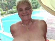 hairy bush 74 years old grandma enjoys a wild fucking lesson 9/16