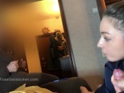 My mom catched me giving a blowjob to my boyfriend. We were talking and she watched how I suck and h 15/16