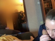 My mom catched me giving a blowjob to my boyfriend. We were talking and she watched how I suck and h 16/16