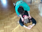 Horny girlfriend fucked all over, squirts on the floor gets huge load in return 1/16