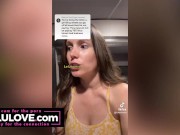 Babe gets goofy on TikTok, reveals more behind the scenes of catfish romance scams, dirty talk JOI with big boobs - Lelu Love 10/16