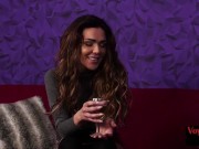 Voyeur busty MILF rubs pussy for wanker 5/16