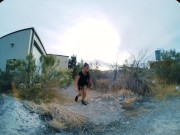 Gorgeous brunette gets caught breaking into your compound in VRGorgeous brunette gets caught breaking into your compound in V 2/16