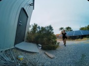 Gorgeous brunette gets caught breaking into your compound in VRGorgeous brunette gets caught breaking into your compound in V 3/16