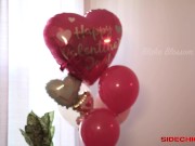 SIDECHICK Beautiful busty blonde Blake Blossom rides her boyfriend's cock for Valentine's Day 1/16