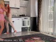 cooking ended with fucking a hungry blonde in the kitchen 2/16