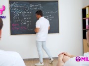 Jade enjoys a double penetration after school 10/16