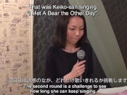 Japanese Wife Prim and Proper Sings Perverted Karaoke Before Having Raw Sex with Her Paramour 12/16